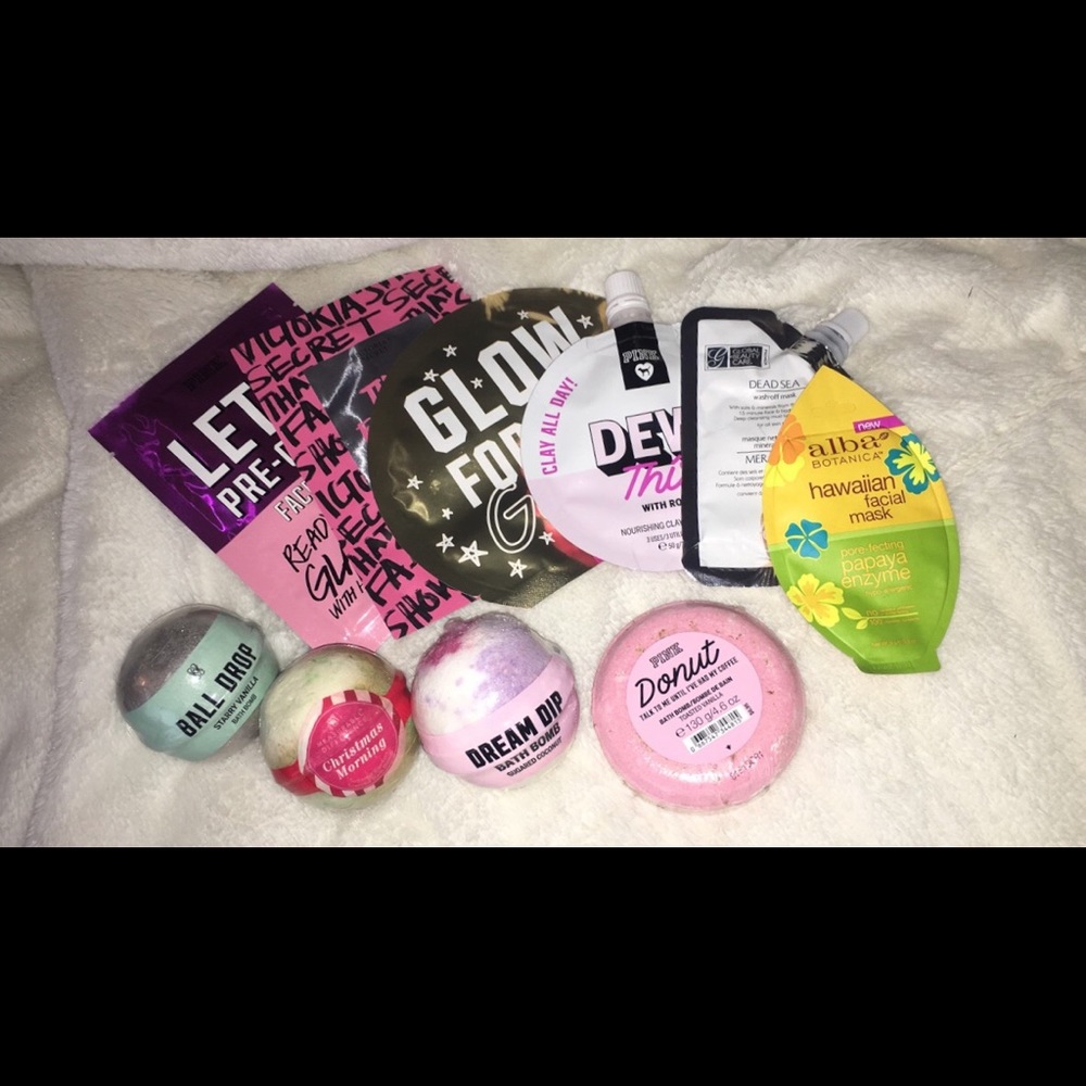 face masks and bath bombs